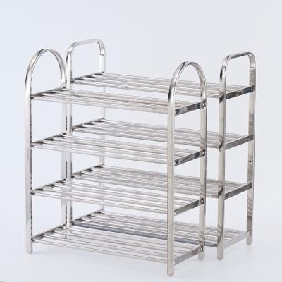 China Behind Doors/On Walls Modern Cheap price custom 4 5 tier metal steel shoe cabinet steel shoe racks for sale for sale