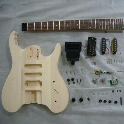 China Unfinished Basswood/Unuaual DIY Rock Electric Guitar Kit Guitar Kits for sale