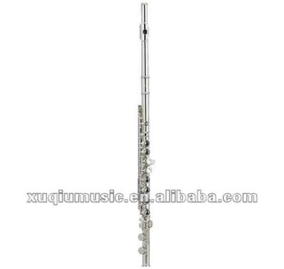 China NICKEL-PLATED XFL001 Flute 16 Closed Holes With E Mechanism / Flut Wind Instrument for sale