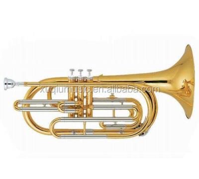 China Gold Lacquer Brass Instruments, Alto Bass Trombone /Marching Trombone for sale