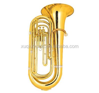 China Plastic Tuba Brass Instrument / High Grade Bb Yellow Brass Brass Key for sale