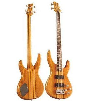 China Basswood SNEB014 Bass Guitar Yellow Acoustic Clear Acrylic Bass Guitar for sale