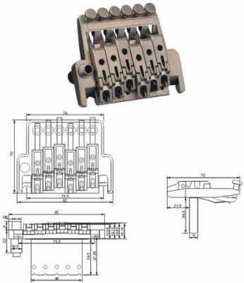 China GUITAR Locking Tremolos Guitar Bridge From Factory In Great Quality for sale