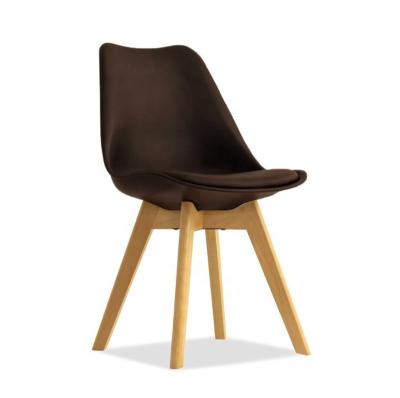 China Modern Dining tulip chair wooden legs Dining Chair Design Nordic Scandinavian Chair for sale