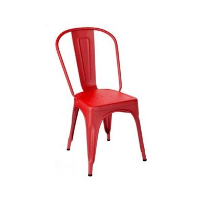 China Modern Modern design style stackable iron chair with no armrests for sale