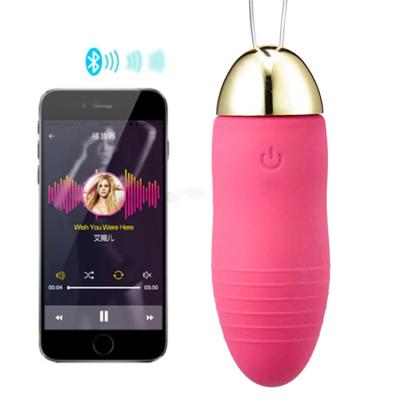 China Modes Powerful 10 Speed ​​Vibrating App Control Radio Smart Rechargeable Thrust Vibrate Jumping Egg Vibrator Sex Toys With App For Women Wireless Stim G Spot for sale