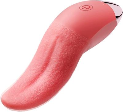 China 10-frequency clitoris stimulator wholesale supplier oral sex toys licking vibrator clitoris stimulator female pink tongue heating vibrators for women for sale