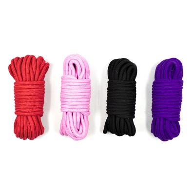 China For Adults Sex Toys 5M/10M Bondage Rope Soft Cotton Japanese Shibari Restraint Tied Hot Sale for sale