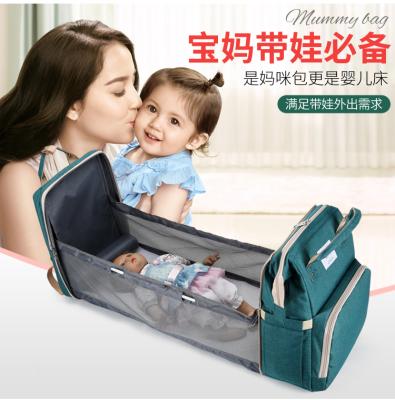 China With USB 2021 Universal Factory Price Folding Mummy Bag Backpack for sale