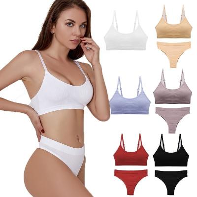 China MOTE-ZC322 lingerie set 2022 wholesale QUICK DRY sexy online lingerie plus size underwear Lady Sexy Panty And white women's solid bra set for sale