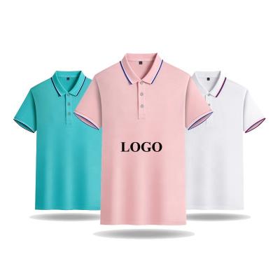 China Custom Logo Blank Plain Polo Shirt Anti-wrinkle MOTE-ZC437 Cotton Polo Shirt Women Custom Logo Sleeve High Quality Sleeve for sale