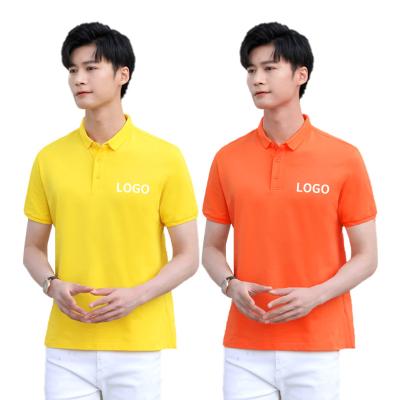 China MOTE-AC197 anti-shrink Polo Shirts With Logo Custom Logo Printed For Men and women shirts refine golf polo T-shirts for sale