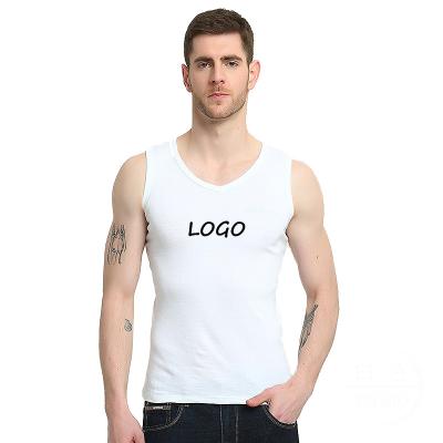 China MOTE-ZC576 Plain Cotton Round Neck Breathable Wholesale Sport Tank Top For Man Mens Gym Sleeveless Tank Top Custom Logo for sale