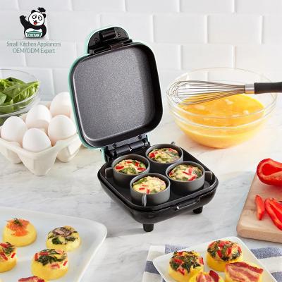 China Outdoor Professional Sous Vide Style Egg Waffle Machine Supplier Healthy Breakfast Snacks Non-Stick Luxury Bite Maker with Silicone Molds/ for sale