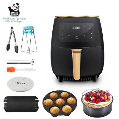 China Household 4.5L No Oil Easy Clean Household Electric Multifunctional Automatic Air Fryer Large Capacity Smart Smokeless Fryer for sale