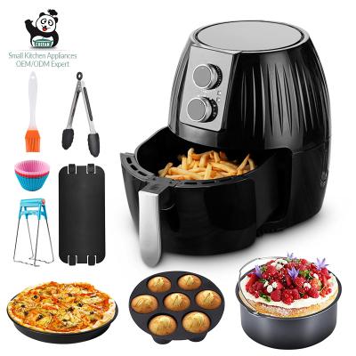 China Top Rated Household Kitchen Appliances 4.5L Digital Electric Smart Multifunctional Toaster Oven Air Fryer for sale