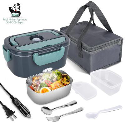 China Wholesale Outdoor Fast Electric Heating Stainless Steel 3 Layers Heat Insulated Lunch Box for sale