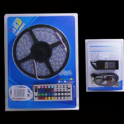 China DC12V 5M LED Strip 5050 RGB,RGBW,RGBWW 60LEDs/m Flexible Light 5050 LED Strip RGB， 44-Key IR Remote Controller for sale