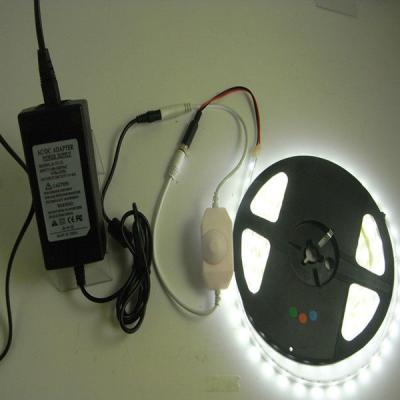 China DC12V IP65 Warm White LED Strip+LED Dimmer+Power Adaptor for sale