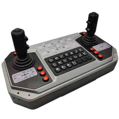 China Erweiterte elektronische Steuerungskonsole mit doppelten ergonomischen Joysticks und integrierter Tastatur zu verkaufen