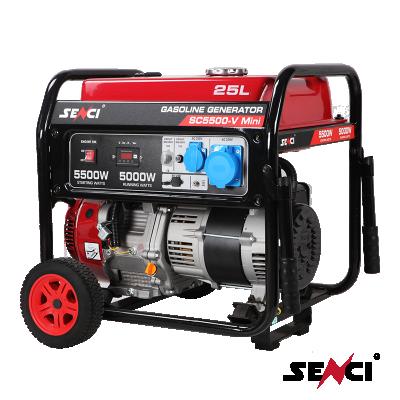 China Portable Generator Supply Electric Power For Home Use Firman Generators SENCI Brand Gasoline Generators 5kw Portable Outdoor Generators Good Quality for sale