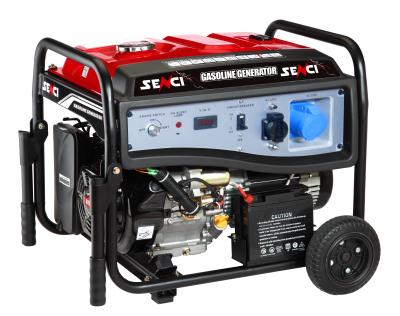 China Portable Generator Supply Electric Power For Home Use Cheapest Senci Electric Start Portable Gas Powered Generator Open Frame 4000w Gasoline for sale