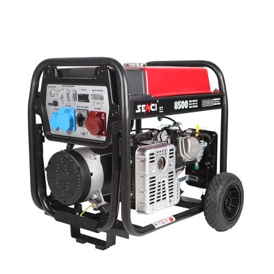 China Povid Electric Power Senci ST Series Open Frame 7000 KVA Gasoline Generator for sale