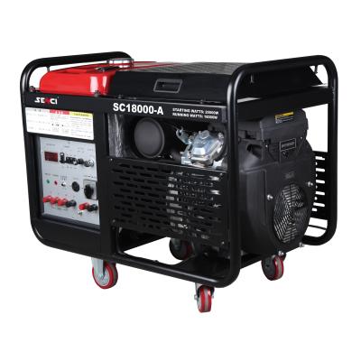 China Provide Emergency Electric Power For Home Use China Senci 15 KVA Gasoline Twin Cylinders Generator Set for sale