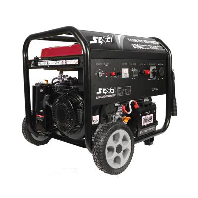 China Senci Portable Generators Energy Equipment Power Gasoline Generators 7kva SC8000-E3 for sale