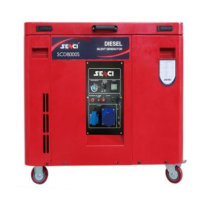 China Factory Supply SENCI Group Generator 6.5KW Super Silent Diesel Generator 12.5L for sale