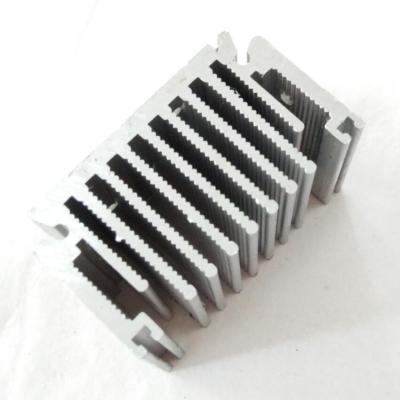 China Computer Case Silver 6063 Extruded Aluminum Cooling Fin For Electrical Equipment Heat Sink for sale