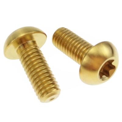 China M5 Titanium Oxide Gold Titanium Screws Truss Machine Head Torx Fastener for sale