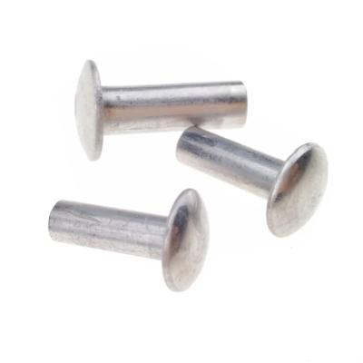 China Aluminum Truss Head Rivets 5052 Solid Aluminum Flat End Fastener for sale