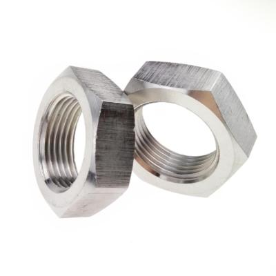 China Thin Stainless Steel A4-70 Hex Nuts M12 Fastener DIN 439 for sale