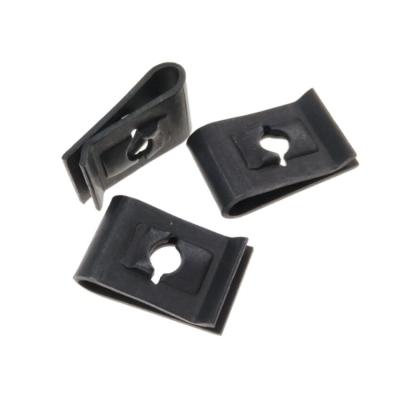 China Black Oxide Metal Steel Steel Clip Nuts For Sheet Locking Fastener for sale