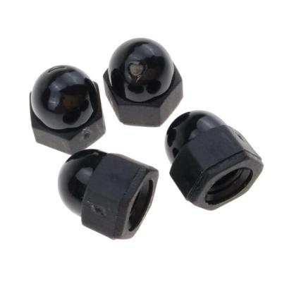 China M6 Industry General Plastic Nylon Arch Nuts Black Fastener For DIN 985 Bolts for sale