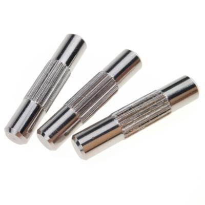 China Carbon Steel Straight Knurled Pins Nickel Steel Fastener 12 Mm Long Shaft for sale