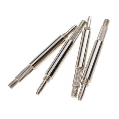 China Precise Alloy Steel 35mm Axle Pins Thread Knurled Shoulder Fastener for sale