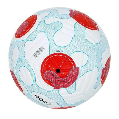 China Hot Sale Eco-friendly Size 5 PU Thermal Bonded Football Soccer Ball for sale