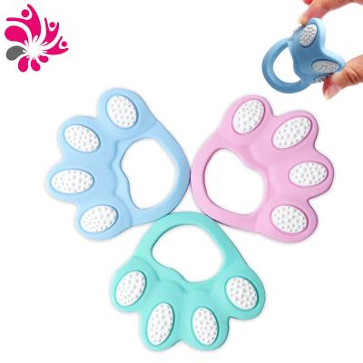 China Music Safe Non-Toxic Tiger Claw Funny Silicone Baby Cute Eco-Friendly Baby Molars Bite Teether for sale