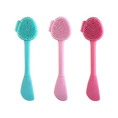 China Reusable Double Sided Silicone Face Mask 2022 New Arrival Brush Face Mask Dual Applicator Brush for sale