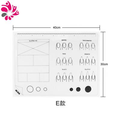 China Durable Folding Portable Silicone Table Mat For Nail Art Practice for sale