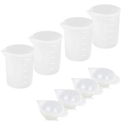 China Viable Craft Tools 100ml Silicone Measuring Cup For Epoxy Resin for sale