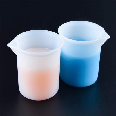 China 100ml Viable Silicone Measuring Cups For Resin Non-Stick Mixing Cups Glue Tools For Epoxy Resin for sale