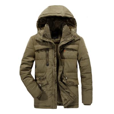 China Zipper Hoodie Cotton Filler Cotton Windproof Jackets Coats 2020 Men's Clothing Casual OEM Plus Size 8XL Manufacturing Wholesale Winter Furry for sale