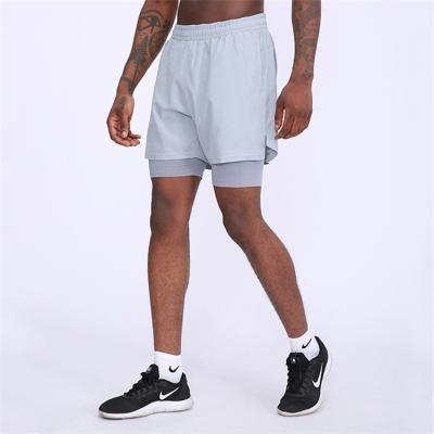 China 2020 New QUICK DRY Mens Sports Shorts Running Shorts Spandex Fashion Wholesale Custom Summer Shorts Casual Pants Quick Dry Fake Two Pieces for sale