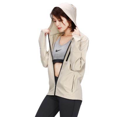 China Running Yoga Exercise Fitness Slim Comfortable QUICK DRY Daily Wear Outdoor Ladies Women Girls Coat Long Sleeve Zipper Pocket Spring Fall for sale