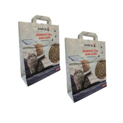 Chine l'emballage de papier de 5L 10L emballage met en sac le tofu naturel Cat Litter Bag Open Mouth d'animal familier à vendre