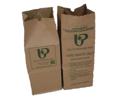 China Waterproof 30 Gallons Extra Large Paper Lawn Bags Customized Solutions For Business for sale