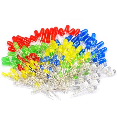 China LED 3mm LED CLEAR Diode Parts Set Red+Green+Yellow 20PCS Each DIY Sample Mix Through Hole Bulk for sale